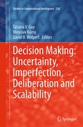 Cover: Decision Making: Uncertainty, Imperfection, Deliberation and Scalability - Springer