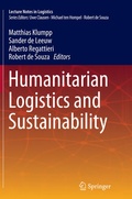 Cover: Humanitarian Logistics and Sustainability - Springer