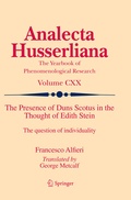 Cover: The Presence of Duns Scotus in the Thought of Edith Stein - Springer