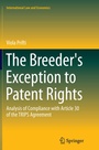 Cover: The Breeder's Exception to Patent Rights - Springer