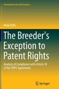 Cover: The Breeder's Exception to Patent Rights - Springer
