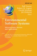 Cover: Environmental Software Systems. Infrastructures, Services and Applications - Springer