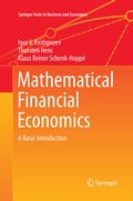 Cover: Mathematical Financial Economics - Springer