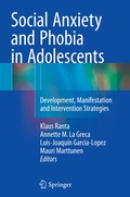 Cover: Social Anxiety and Phobia in Adolescents - Springer
