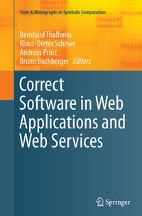 Enlarge image Cover: Correct Software in Web Applications and Web Services - Springer