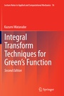 Cover: Integral Transform Techniques for Green's Function - Springer