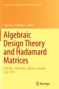 Abbildung von: Algebraic Design Theory and Hadamard Matrices - Springer