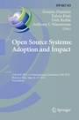 Cover: Open Source Systems: Adoption and Impact - Springer
