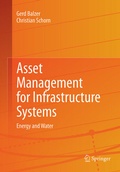 Cover: Asset Management for Infrastructure Systems - Springer