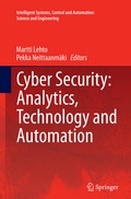 Cover: Cyber Security: Analytics, Technology and Automation - Springer