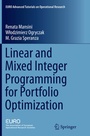 Cover: Linear and Mixed Integer Programming for Portfolio Optimization - Springer