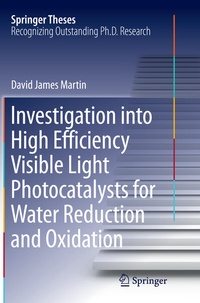 Abbildung von: Investigation into High Efficiency Visible Light Photocatalysts for Water Reduction and Oxidation - Springer