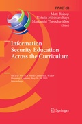 Cover: Information Security Education Across the Curriculum - Springer