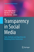 Cover: Transparency in Social Media - Springer