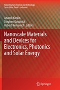 Cover: Nanoscale Materials and Devices for Electronics, Photonics and Solar Energy - Springer