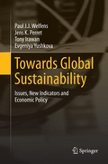 Cover: Towards Global Sustainability - Springer