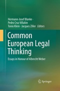 Cover: Common European Legal Thinking - Springer