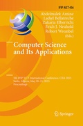 Cover: Computer Science and Its Applications - Springer