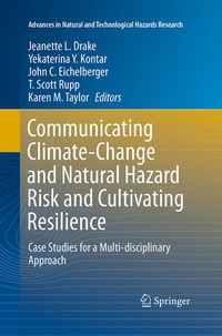 Enlarge image Cover: Communicating Climate-Change and Natural Hazard Risk and Cultivating Resilience - Springer