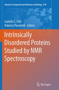 Abbildung von: Intrinsically Disordered Proteins Studied by NMR Spectroscopy - Springer