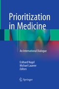 Cover: Prioritization in Medicine - Springer