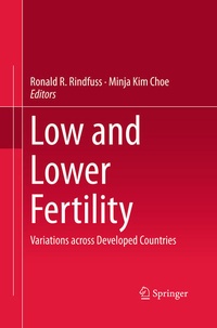 Enlarge image Cover: Low and Lower Fertility - Springer