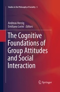 Cover: The Cognitive Foundations of Group Attitudes and Social Interaction - Springer