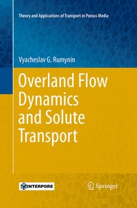 Bild vergrößern Bild: Overland Flow Dynamics and Solute Transport - Springer