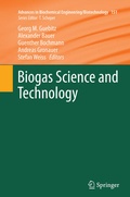Cover: Biogas Science and Technology - Springer