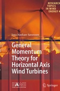 Cover: General Momentum Theory for Horizontal Axis Wind Turbines - Springer