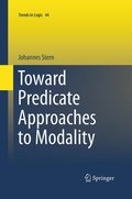 Cover: Toward Predicate Approaches to Modality - Springer