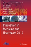 Cover: Innovation in Medicine and Healthcare 2015 - Springer