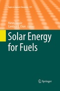 Cover: Solar Energy for Fuels - Springer