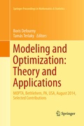 Cover: Modeling and Optimization: Theory and Applications - Springer