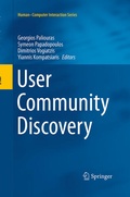 Cover: User Community Discovery - Springer