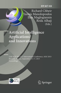 Enlarge image Cover: Artificial Intelligence Applications and Innovations - Springer