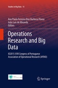 Cover: Operations Research and Big Data - Springer