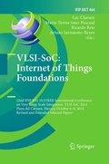 Cover: VLSI-SoC: Internet of Things Foundations - Springer