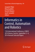 Cover: Informatics in Control, Automation and Robotics - Springer
