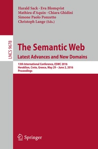 Enlarge image Cover: The Semantic Web. Latest Advances and New Domains - Springer