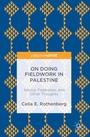 Cover: On Doing Fieldwork in Palestine - Palgrave Macmillan