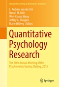 Cover: Quantitative Psychology Research - Springer