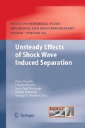 Cover: Unsteady Effects of Shock Wave induced Separation - Springer