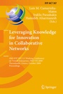 Cover: Leveraging Knowledge for Innovation in Collaborative Networks - Springer