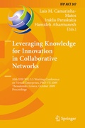 Cover: Leveraging Knowledge for Innovation in Collaborative Networks - Springer