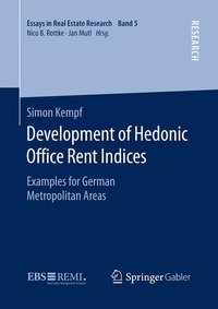 Enlarge image Cover: Development of Hedonic Of?ce Rent Indices - Springer Gabler