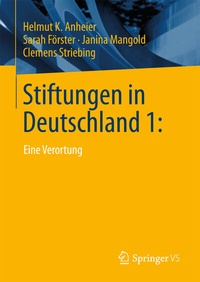 Abbildung von: Stiftungen in Deutschland 1: - Springer VS