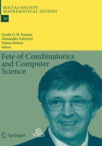 Enlarge image Cover: Fete of Combinatorics and Computer Science - Springer