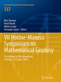 Cover: VII Hotine-Marussi Symposium on Mathematical Geodesy - Springer