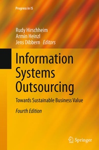 Bild vergrößern Bild: Information Systems Outsourcing - Springer